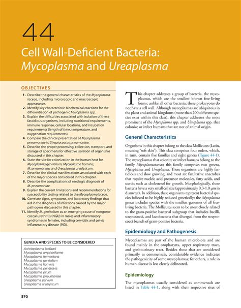 CELL WALL Deficient Bacteria BOOK 2 - ####### 570 O B JE C T IV E S ...