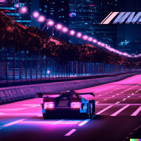Synthwave halloween formula 1 car racing on a night | DALL·E 2 | OpenArt
