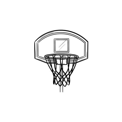 2,800+ Basketball Hoop Outline Stock Photos, Pictures & Royalty-Free ...