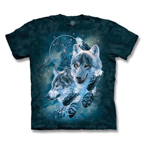 Dreamcatcher Wolf Collage Short Sleeve T-Shirt - Southwest Indian ...