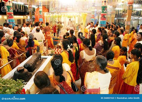 Morning Prayers In Hindu Temple Editorial Stock Photo - Image: 26883163