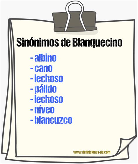 Sinónimos de «blanquecino»