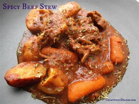 Crockpot Spicy Beef Stew - Creatively Delish