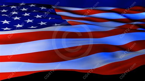 Animated American Flag Background