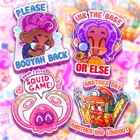 Funny Splatoon 3 Holographic Vinyl Stickers - Etsy