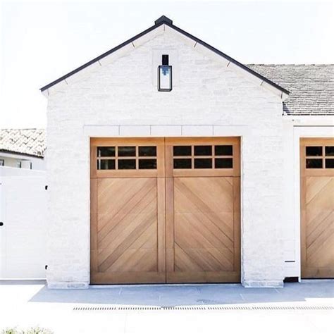 Image result for light wood garage doors | Modern farmhouse exterior, House exterior, Garage ...