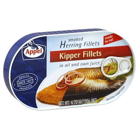 Appel Smoked Kipper Herring Fillets, 6.7 oz, (Pack of 18) - Walmart.com