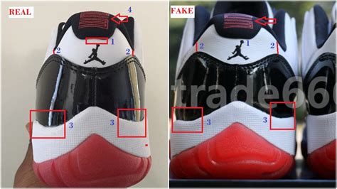 How To Identify The Fake Air Jordan 11 Low Concord Bred