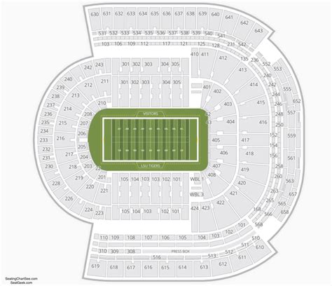 LSU Tiger Stadium Seating Chart | Seating Charts & Tickets