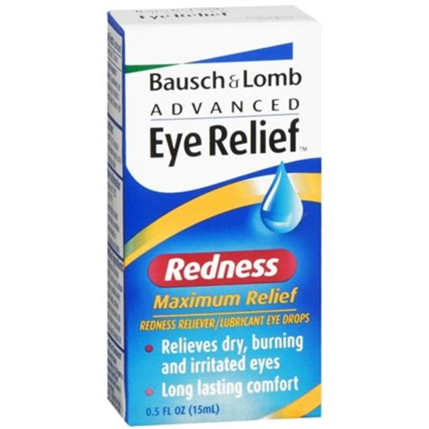 Bausch & Lomb Advanced Eye Relief Redness Maximum Relief Eye Drops 0.50 ...