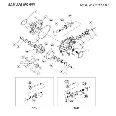 GM 8.25" IFS Front Axle - Differential Parts Catalog - West Coast ...