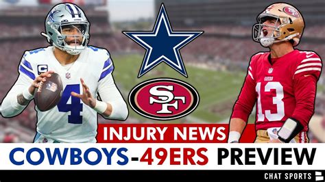 Cowboys vs. 49ers Preview, Injury Report, Tyron Smith, Zack Martin ...