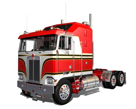 k100c semi truck 3d model