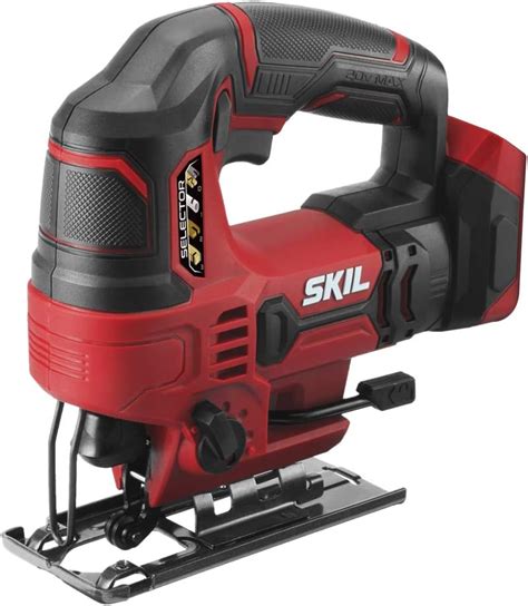 SKIL 20V 7/8 Inch Stroke Length Cordless Jigsaw, Bare Tool - JS820301 ...