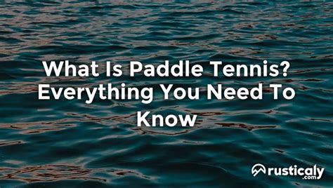 What Is Paddle Tennis? Everyone Should Know This!