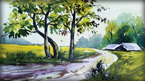 Beautiful Scenery Paintings Watercolor