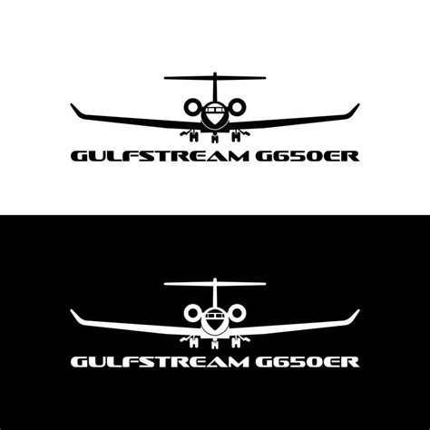 Entry #13 by talijagat for Design a silhouette logo of Gulfstream g650ER | Freelancer