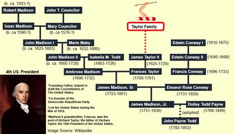 James Madison Family Tree : UsefulCharts