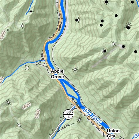 Iaeger Quad Topo - WVDNR Map by WV Division of Natural Resources ...