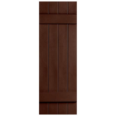 Shop Severe Weather 2-Pack Brown Board and Batten Vinyl Exterior ...