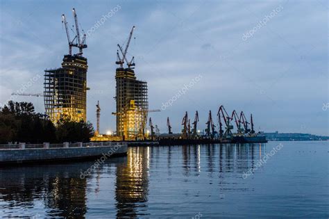 Night view of the Baku city — Stock Photo © e_format #92430370