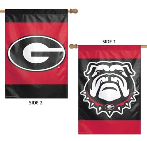 University of Georgia Bulldogs 2 Sided House Flag NCAA Licensed 28" x ...