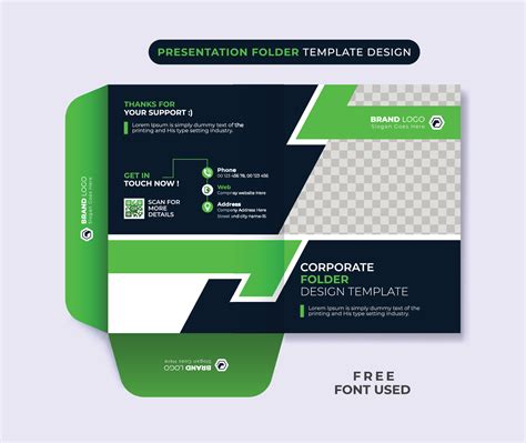 Business Presentation Folder Template For Corporate Office layout design 19480943 Vector Art at ...