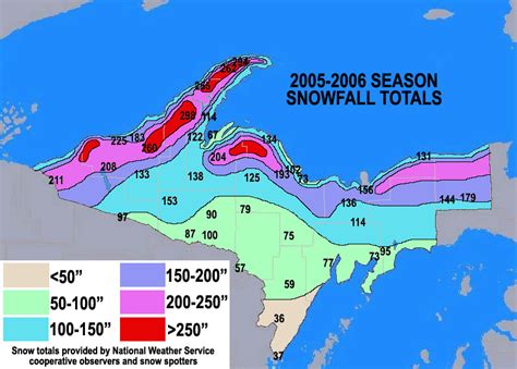 Noaa Snow Depth Map Michigan - Spain Map