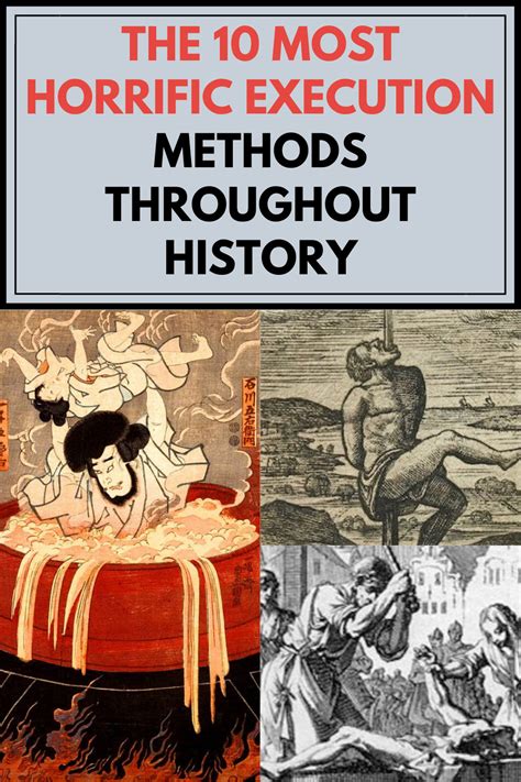 The 10 Most Horrific Execution Methods Throughout History