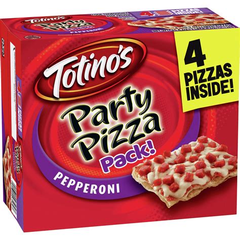 Totino's Pepperoni Party Pizza Pack! Frozen Pizza, 4 count - Walmart ...