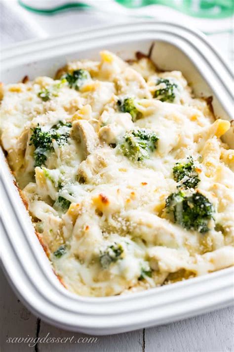 Broccoli & Chicken Pasta Bake-1 - Saving Room for Dessert