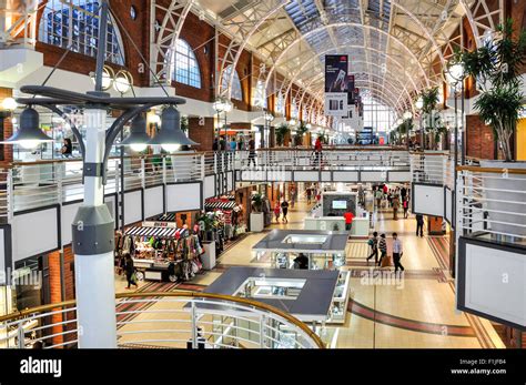 Interior of Victoria Wharf Shopping Centre, Victoria & Albert Waterfront, Cape Town, Western ...