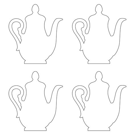 Tea Pot - 10 Free PDF Printables | Printablee