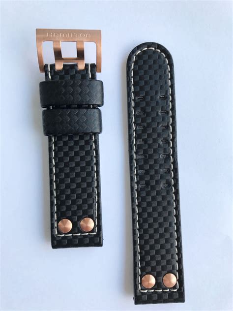 Hamilton 22mm Black Leather Band Strap – WATCHBAND EXPERT