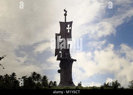 Christopher Columbus statue Arecibo Puerto Rico Stock Photo - Alamy