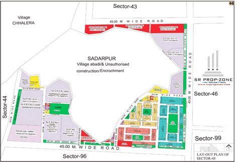 Layout Plan of Noida Sector-45 HD Map - Greater Noida Industry I BUY I ...