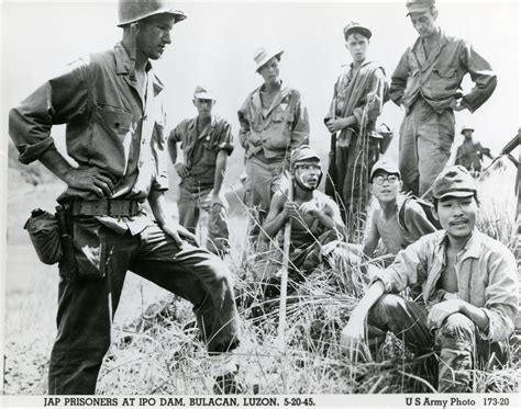 US and Filipino soldiers overseeing Japanese POWs, Bulacan, 1945 | The Digital Collections of ...