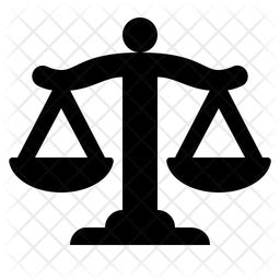 Justice Scale Icon - Download in Glyph Style