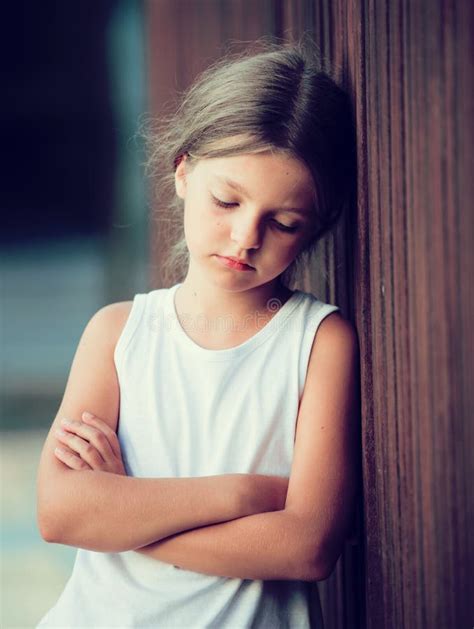 Girl sad portrait stock photo. Image of feelings, city - 77714642