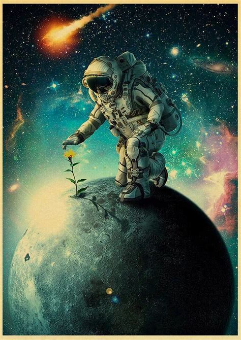 Retro Outer Space Art