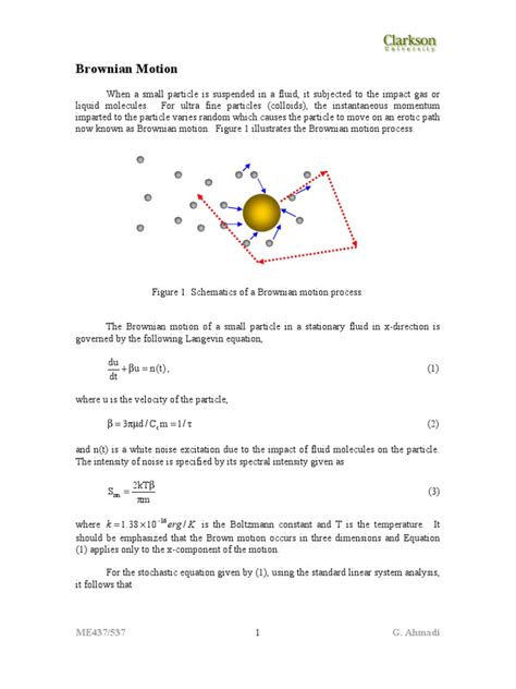 Brownian Motion | PDF | Brownian Motion | Viscosity