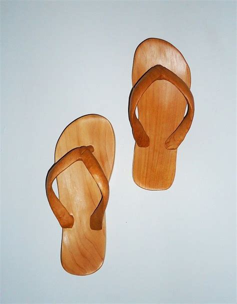 Wooden Jandals! New Zealand Art