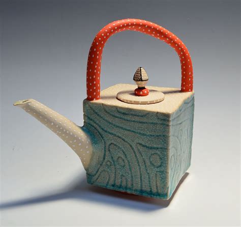 Carved Ripple Teapot: Vaughan Nelson: Ceramic Teapot | Artful Home Pottery Tea Pots, Ceramics ...