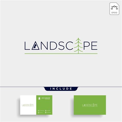 Forest Logo Vector line design landscape symbol 2472630 Vector Art at ...