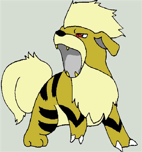 Shiny Growlithe by Artrookie--yup on DeviantArt