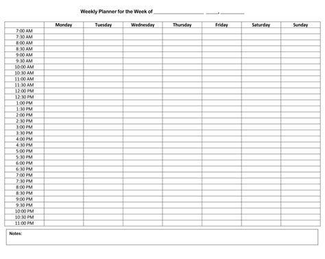 Weekly Hourly Schedule - 10 Free PDF Printables | Printablee