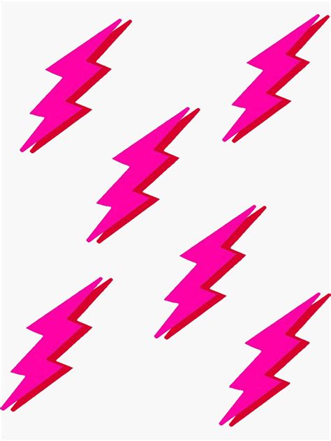 "pink lightning bolt pack" Sticker for Sale by noni211 | Redbubble