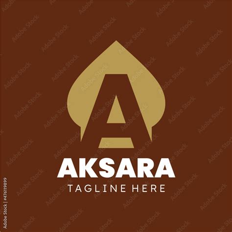 simple aksara logo vector element Stock Vector | Adobe Stock