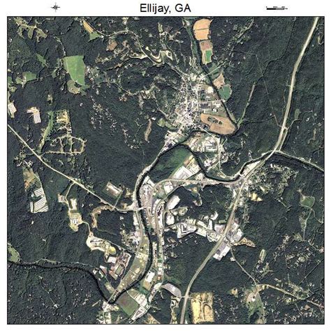 Aerial Photography Map of Ellijay, GA Georgia