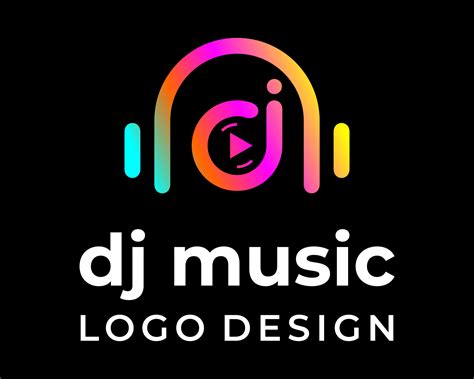 Letter d j monogram music disc jockey logo design. 18975924 Vector Art ...